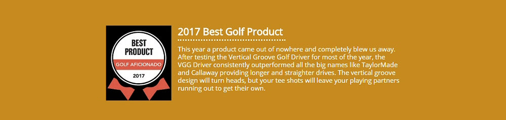 VGG Driver wins Best Golf Product 2017 in Golf Aficionado Magazine